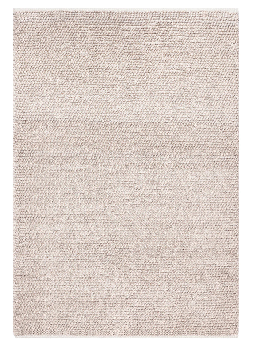 Aanya Ivory and Beige Hand Woven Looped Recycled Polyester Indoor/Outdoor Rug