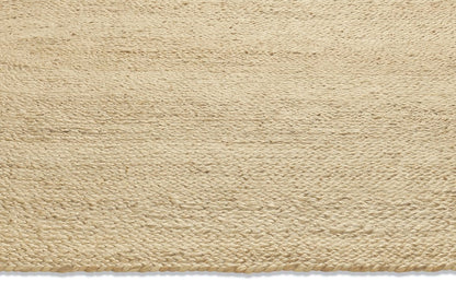 Elowen Elipse Shaped Handwoven Natural Jute Rug