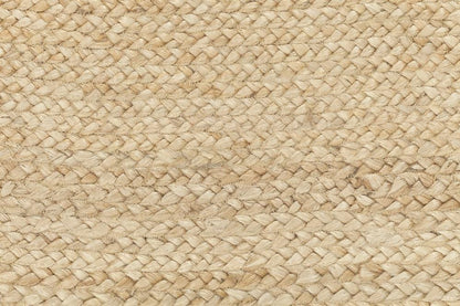 Elowen Elipse Shaped Handwoven Natural Jute Rug