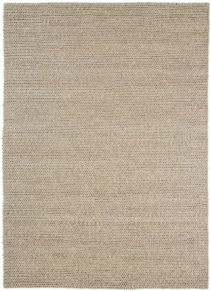 Arvaya Braided Ivory & Beige Handwoven Wool Rug