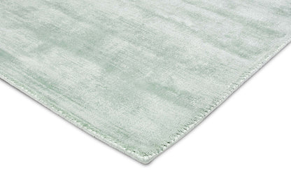 Aveline Mint Green and Ivory Handloom Ultra Soft Viscose Rug