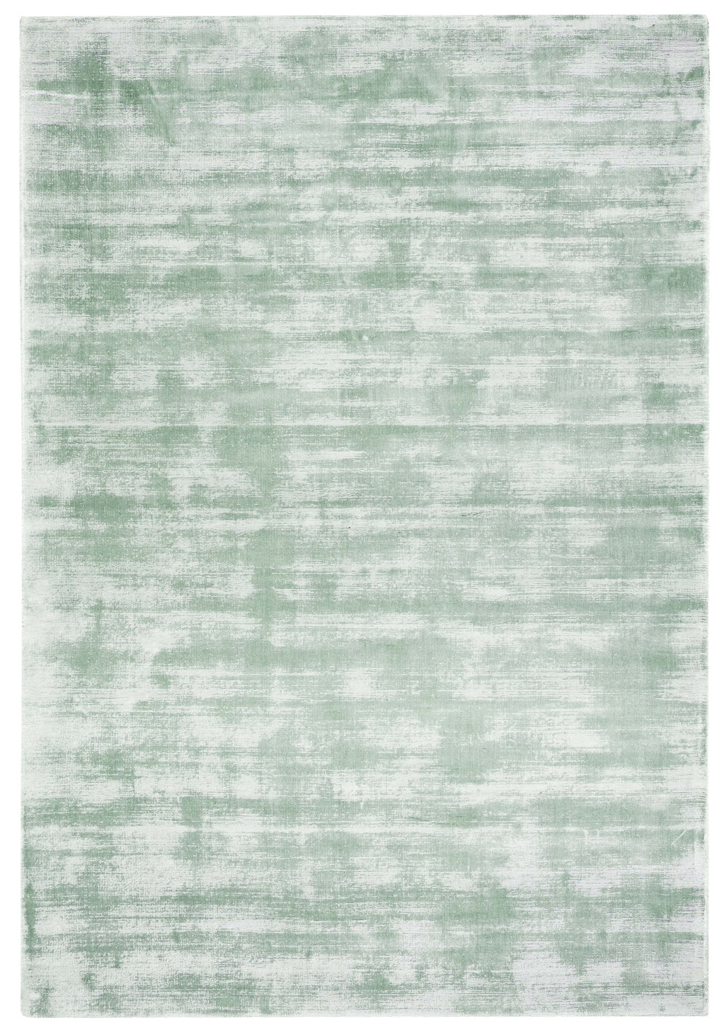 Aveline Mint Green and Ivory Handloom Ultra Soft Viscose Rug