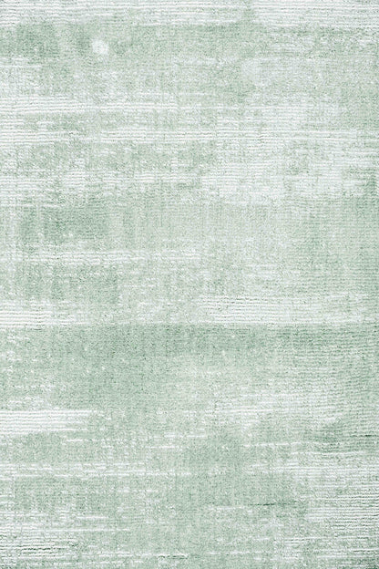 Aveline Mint Green and Ivory Handloom Ultra Soft Viscose Rug