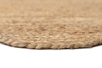 Soliel Scallops Edged Rectangular Natural Jute Rug