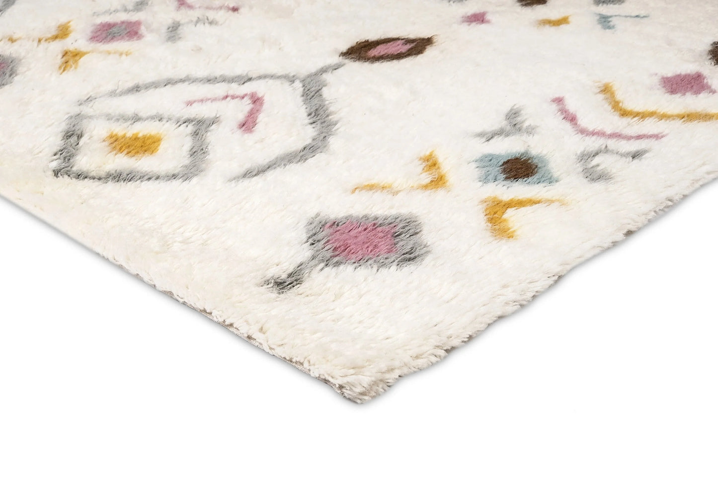 Zafira Multicolour Not-Printed Hanwoven Wool Rug