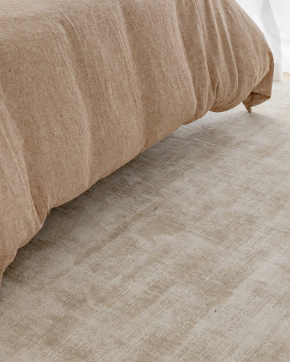 Celeste Ivory and Beige Handloom Ultra Soft Viscose Rug