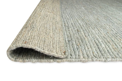 Verdant Green Natural Dyed Jute Schumak Hanwoven Rug and Runner