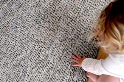 Verdant Green Natural Dyed Jute Schumak Hanwoven Rug and Runner