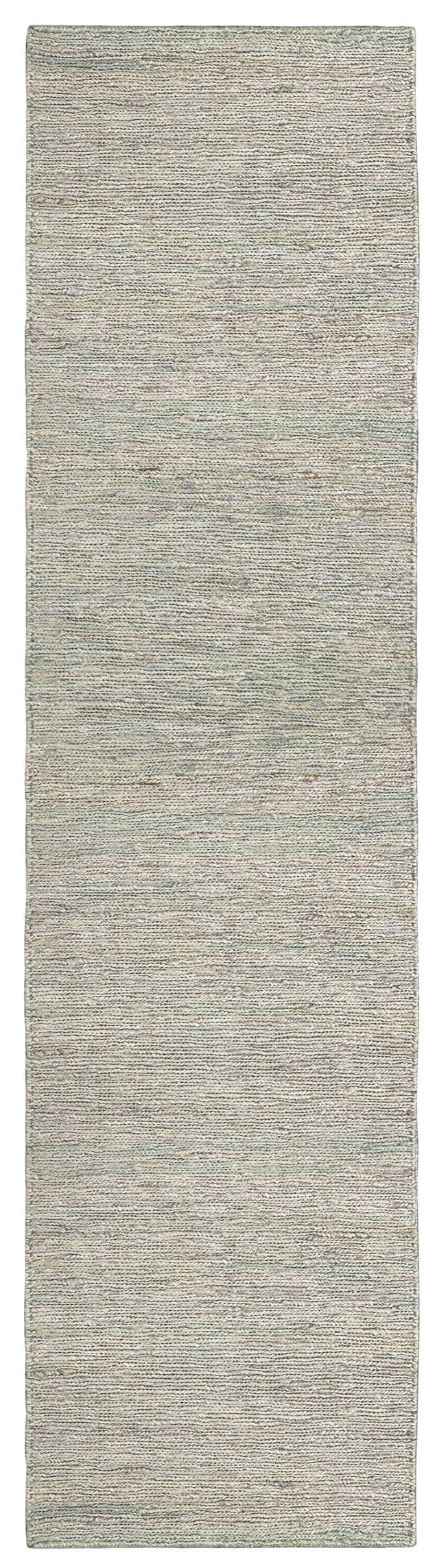 Verdant Green Natural Dyed Jute Schumak Hanwoven Rug and Runner