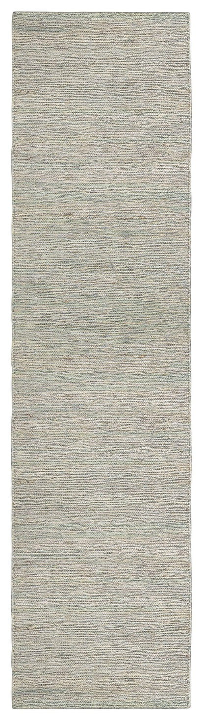 Verdant Green Natural Dyed Jute Schumak Hanwoven Rug and Runner