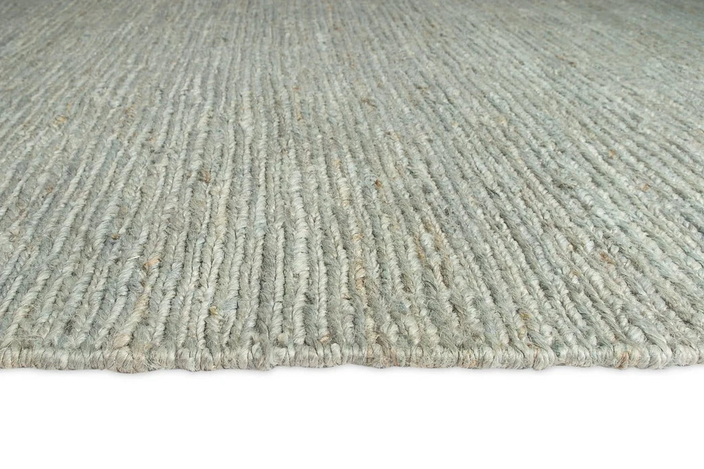 Verdant Green Natural Dyed Jute Schumak Hanwoven Rug and Runner