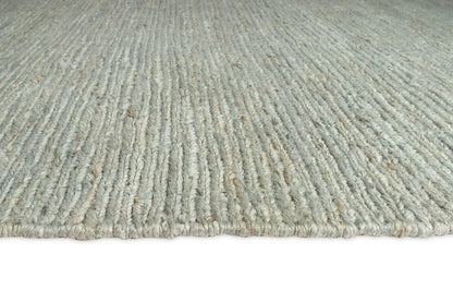 Verdant Green Natural Dyed Jute Schumak Hanwoven Rug and Runner