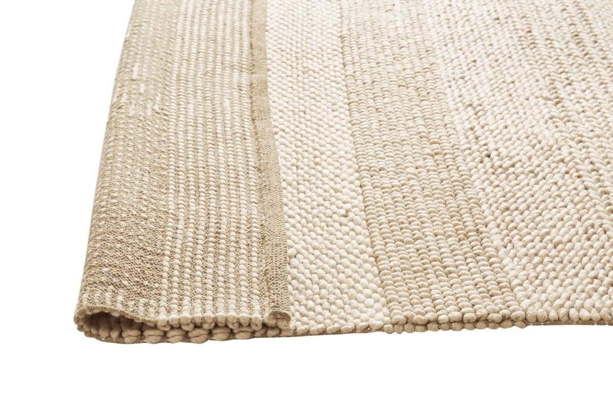 Selene Ivory and Cream Handwoven Wool Rug