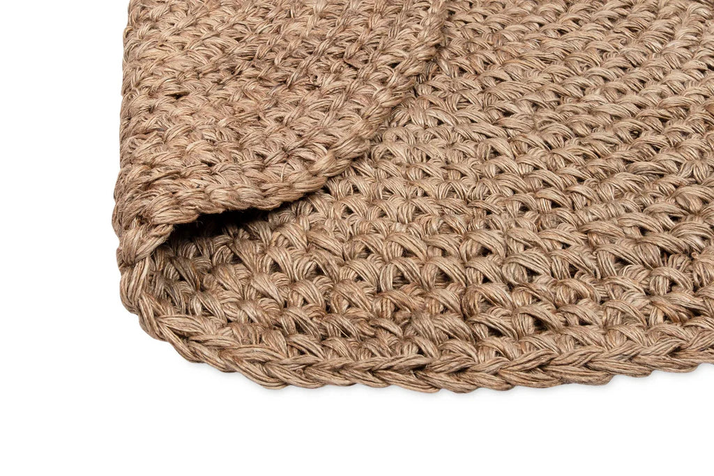 Serena Handcrocheted Round Jute Rug