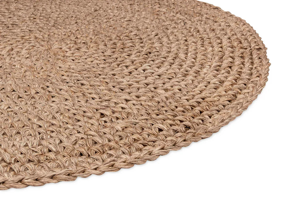 Serena Handcrocheted Round Jute Rug