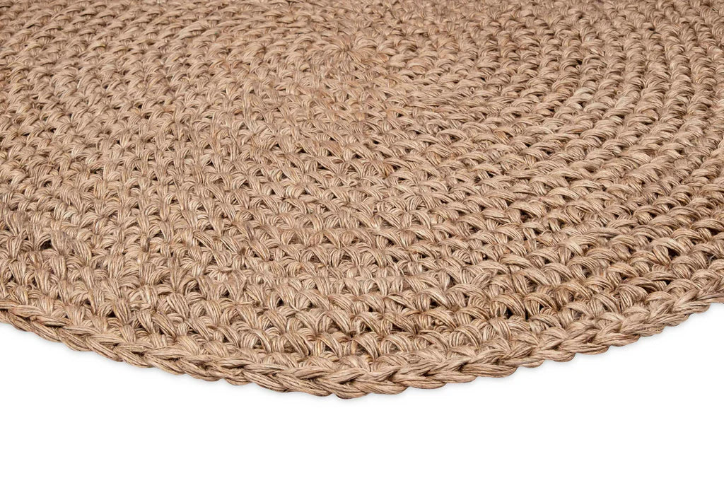 Serena Handcrocheted Round Jute Rug