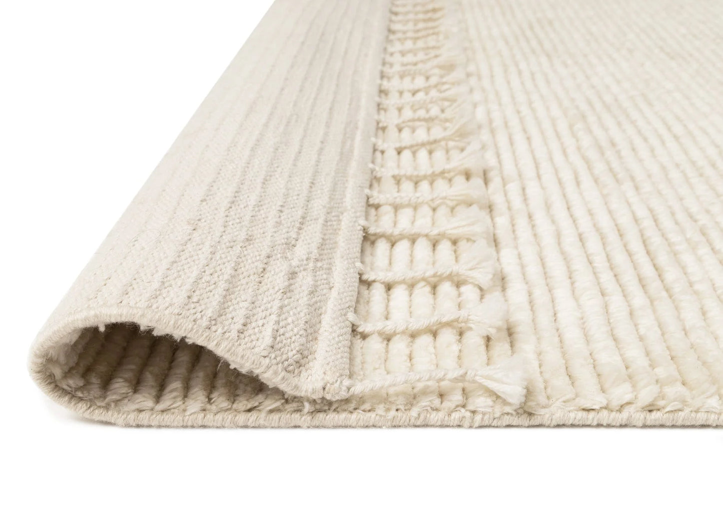 Sable Ivory Handknotted Ultra soft  Recyled Polyester Rug