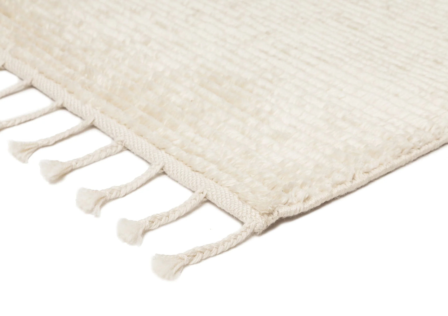 Sable Ivory Handknotted Ultra soft  Recyled Polyester Rug