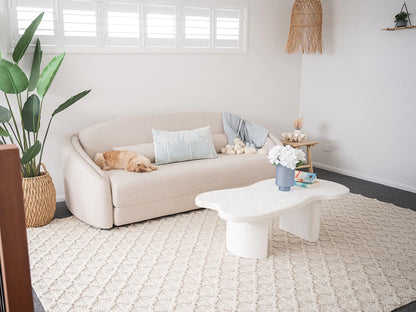 Lyanna Ivory Handwoven Wool Rug