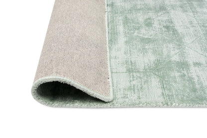 Arden Mint Green and Ivory Ultra Soft Viscose Rug