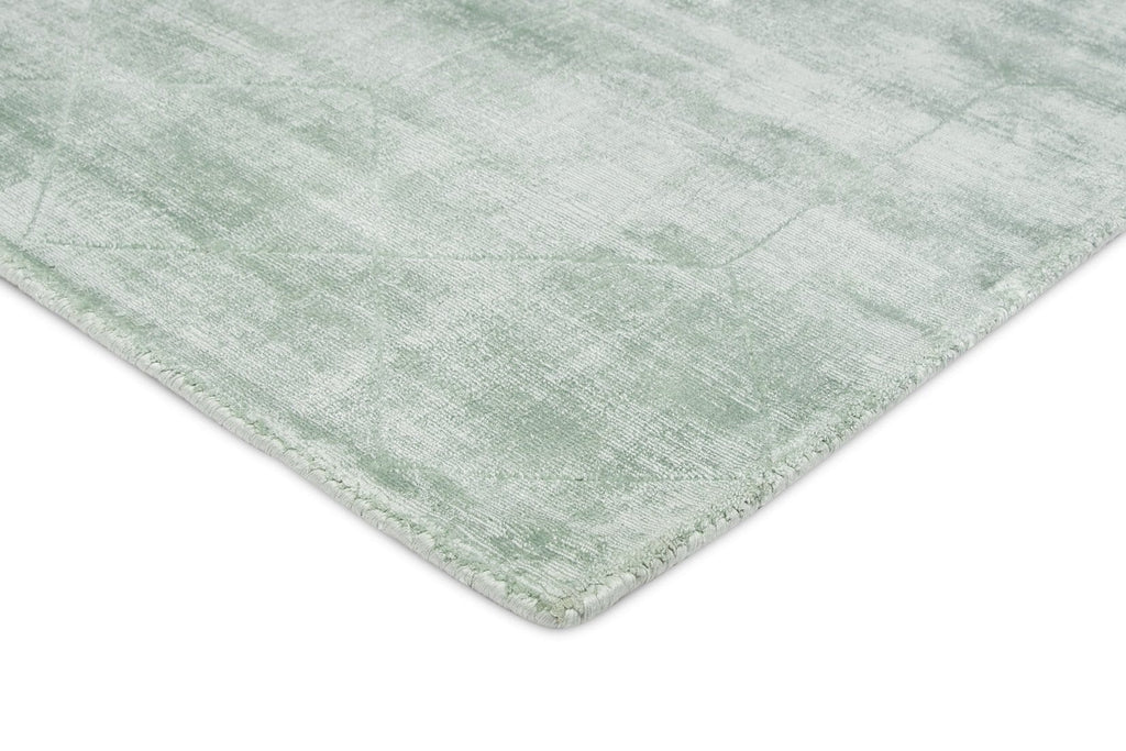 Arden Mint Green and Ivory Ultra Soft Viscose Rug