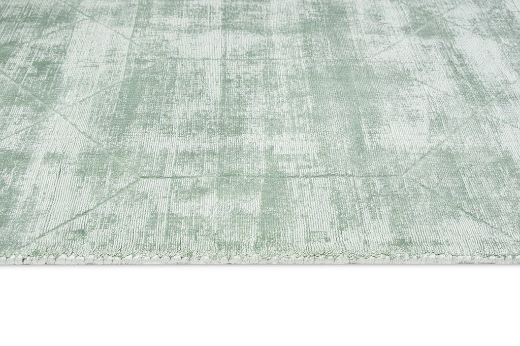 Arden Mint Green and Ivory Ultra Soft Viscose Rug