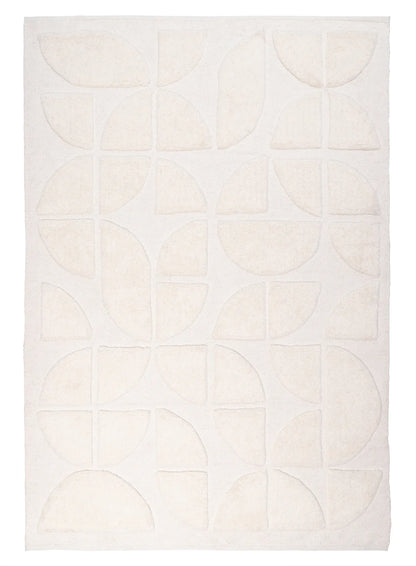 Sohana Ivory Hand Woven Machine Washable Wool Rug