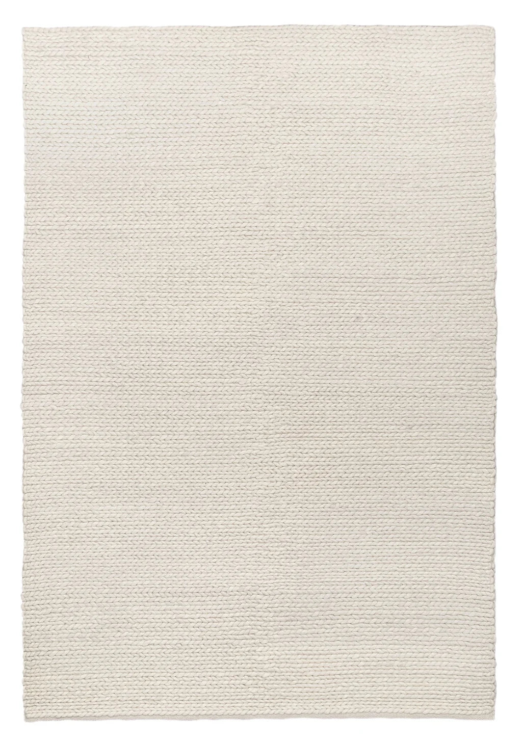 Laila Ivory Braided Hand Woven Wool Rug