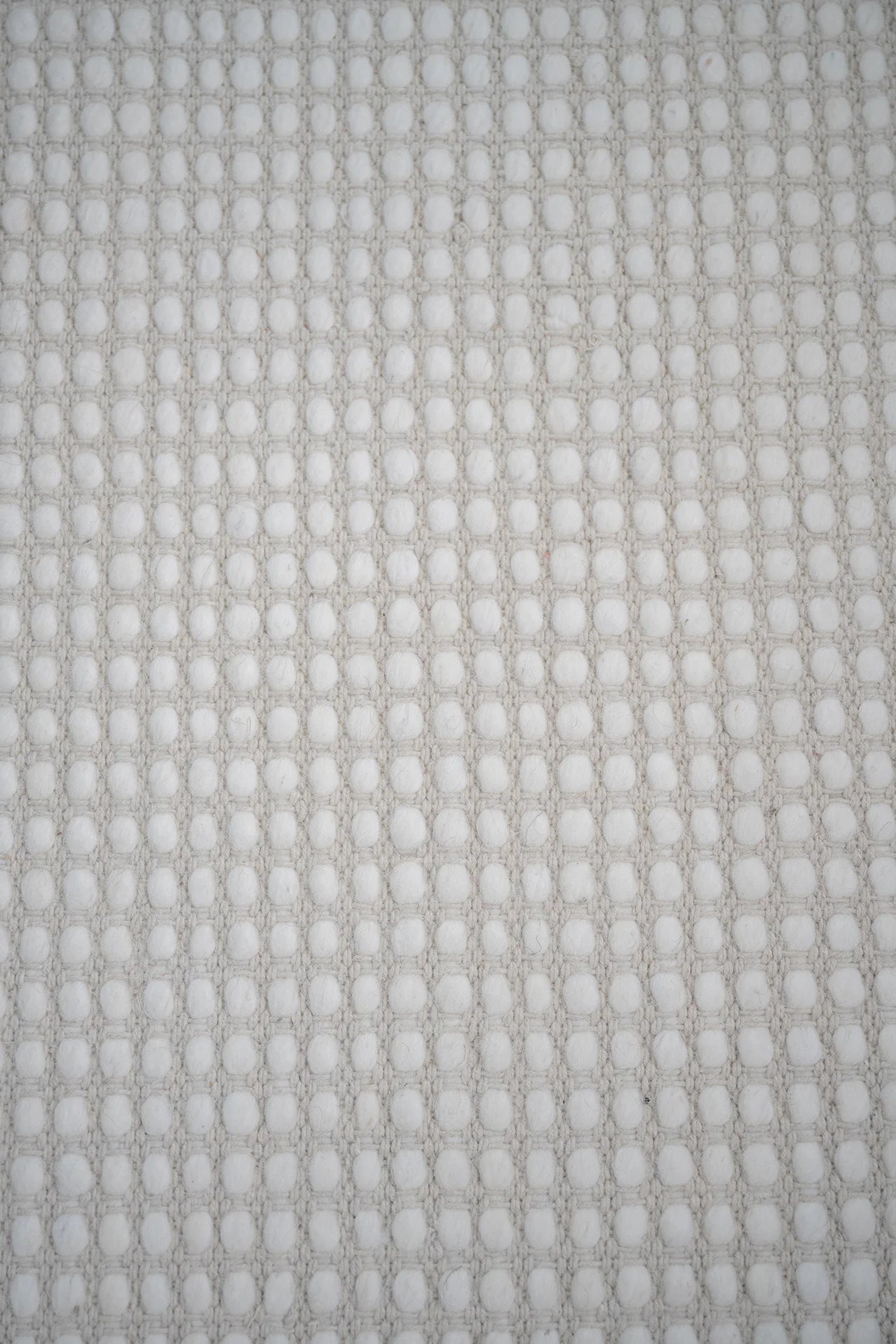 Eterna Ivory Handwoven Flat weave Wool Rug