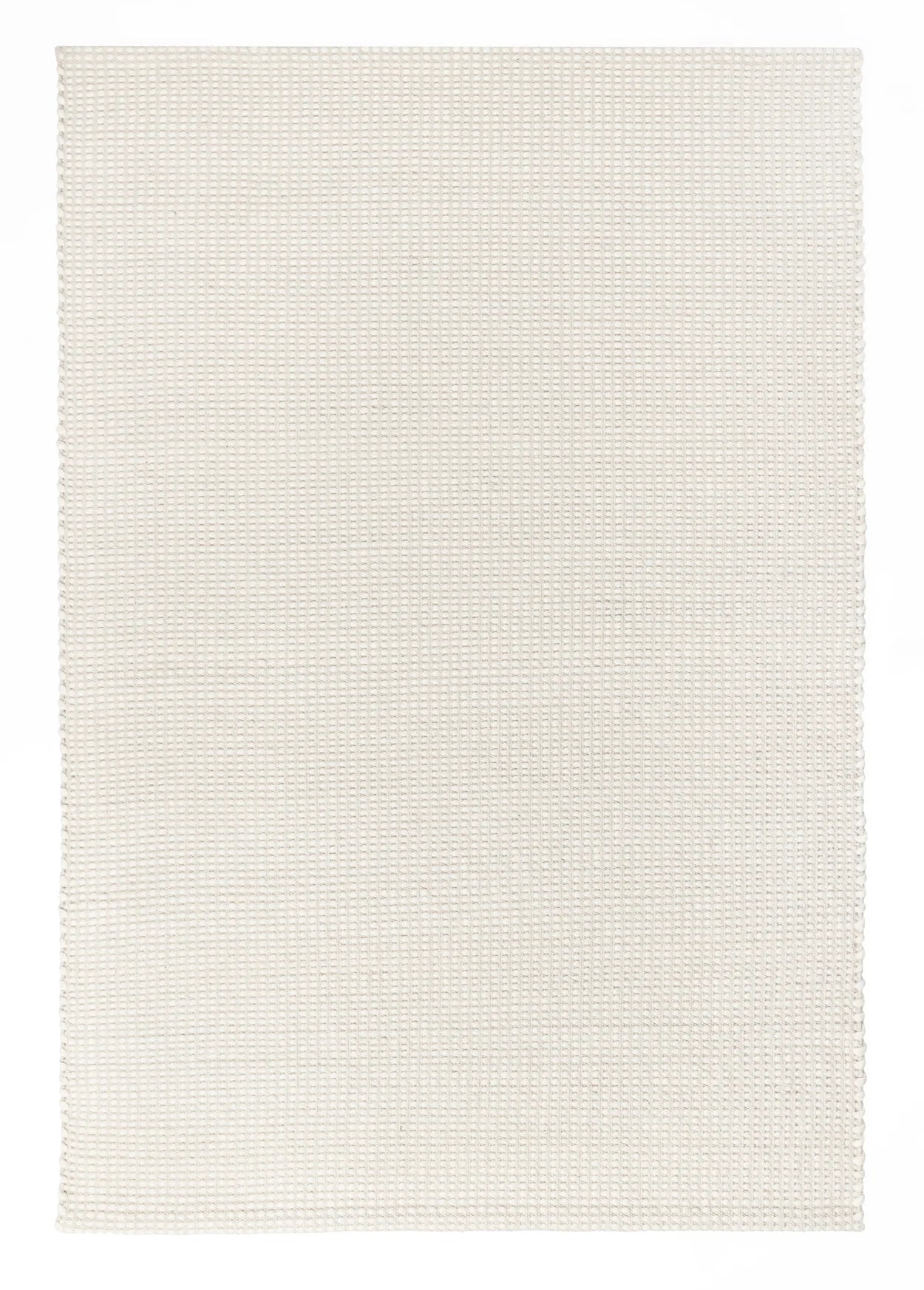 Eterna Ivory Handwoven Flat weave Wool Rug