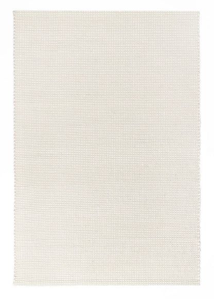 Eterna Ivory Handwoven Flat weave Wool Rug