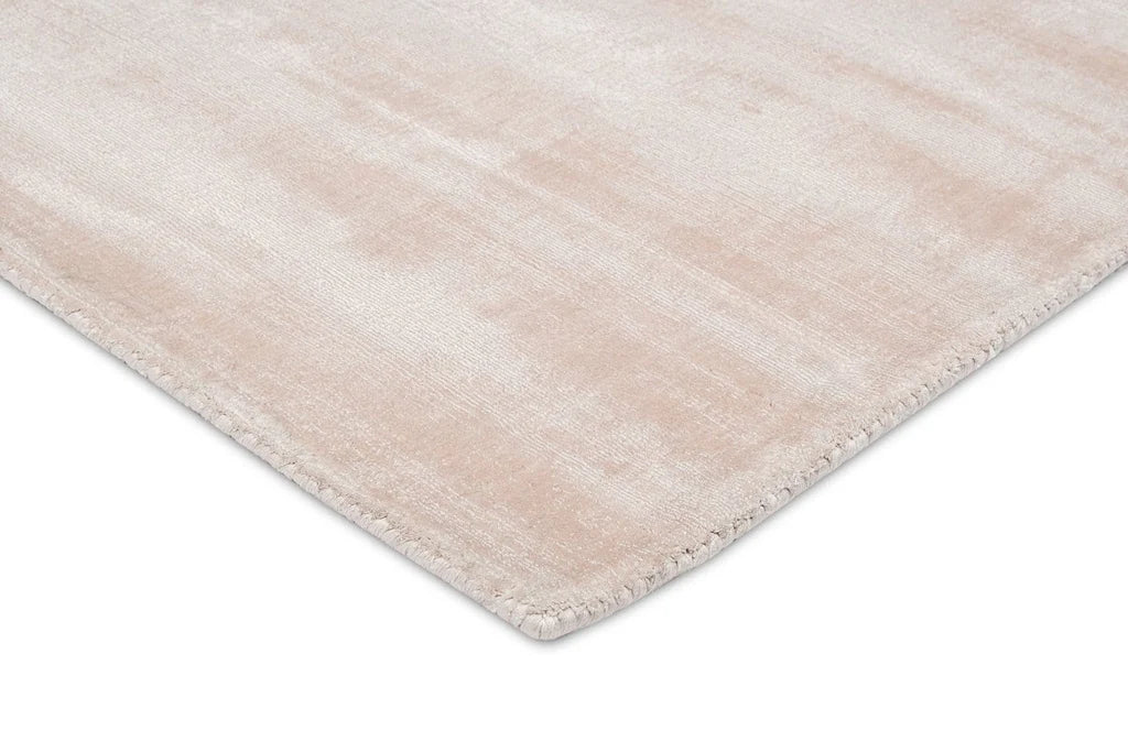 Sienna Blush and Ivory Handloom Tip sheared Ultra Soft Viscose Rug