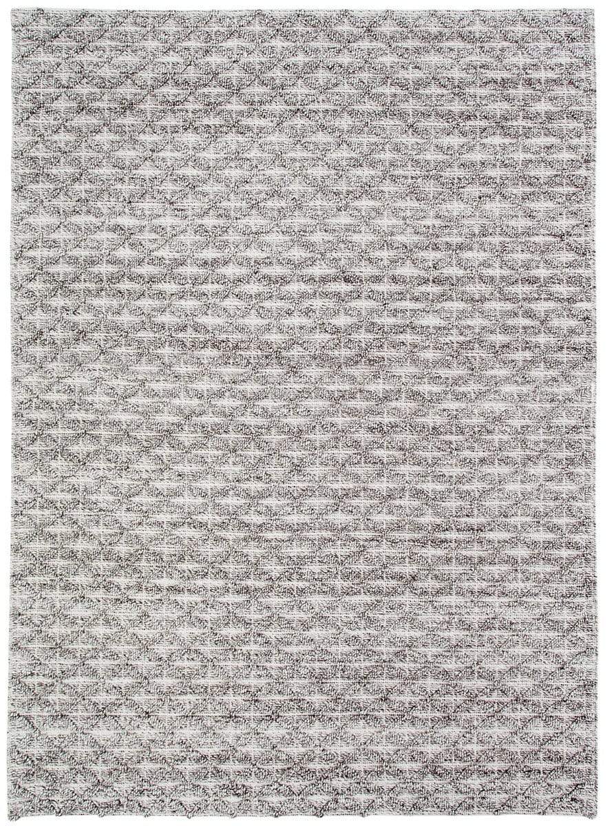 Tisha Handwoven Grey & Charcoal Handwoven Wool Rug