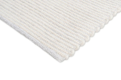 Amara Ivory and Cream Hand Woven Wool Rug