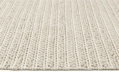 Elysia  Ivory Hand Knotted Recycled Polyester Ultra Soft Rug