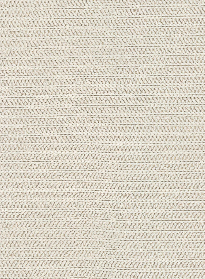 Elysia  Ivory Hand Knotted Recycled Polyester Ultra Soft Rug